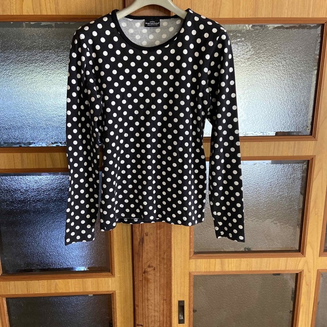 marimekko(マリメッコ)のmarimekko♡マリメッコ　ドット柄Tシャツ　made in FINLAND レディースのトップス(Tシャツ(長袖/七分))の商品写真