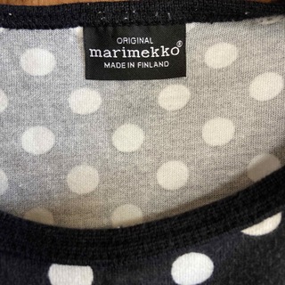 マリメッコ(marimekko)のmarimekko♡マリメッコ　ドット柄Tシャツ　made in FINLAND(Tシャツ(長袖/七分))