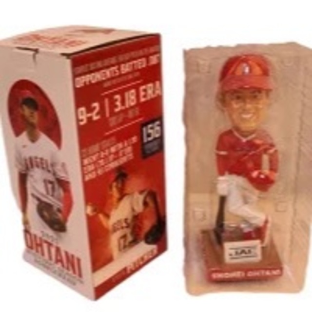 大谷翔平選手　フィギュア ボブルヘッド　BOBBLE HEAD人形 米国直輸入 スポーツ/アウトドアの野球(記念品/関連グッズ)の商品写真