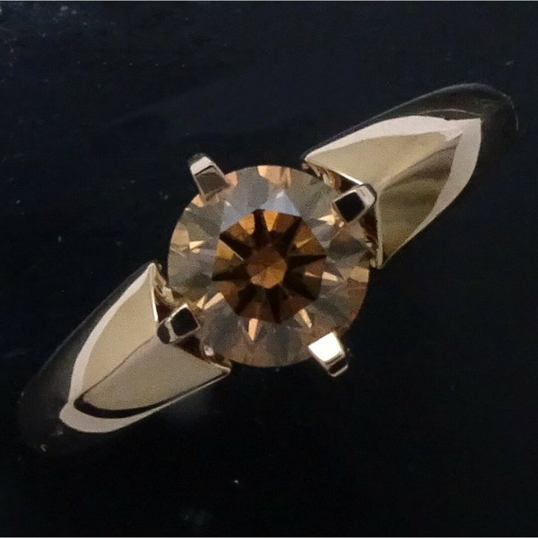 カシケイ Kashikey ソリティア リング 指輪 ブラウンダイヤモンド0.70ct ダイヤモンド0.02ct 11号 K18PG ピンクゴールド KSB070RPG / 199380【中古】【BJ】 レディースのアクセサリー(リング(指輪))の商品写真