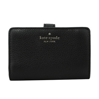 新品 ケイトスペード kate spade 2つ折り財布 ミディアム コンパクト バイフォールド ウォレット ブラック