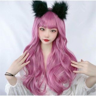 ゆめかわ♡ウイッグ 仮装 ハロウィン ピンクパープル ロングヘア フルウィッグ♡(ロングカール)