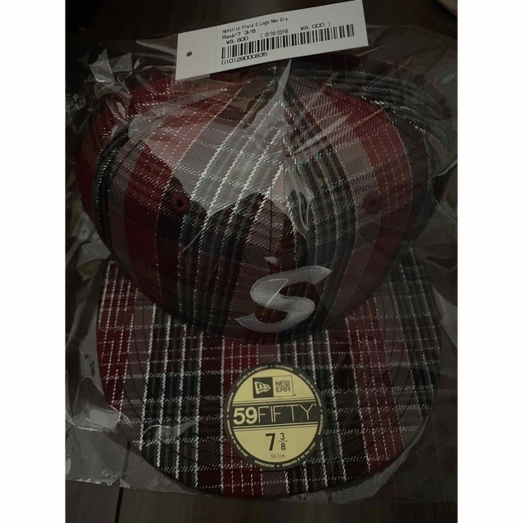 メンズSupreme Metallic Plaid S Logo New Era