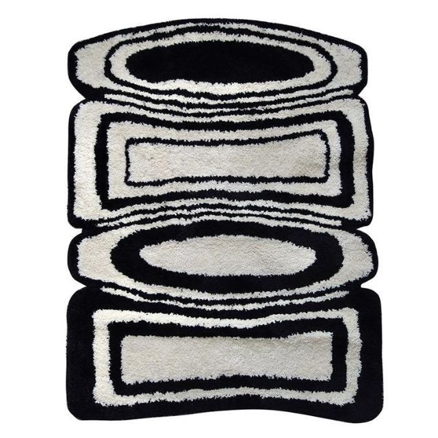 Niceone monotone art rug モノトーン アートラグ 5