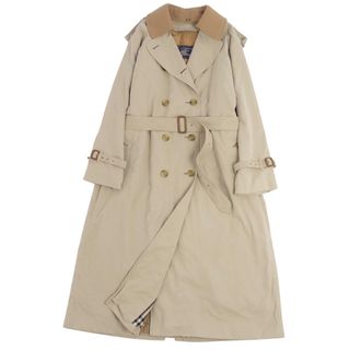 バーバリーブラックレーベル(BURBERRY BLACK LABEL)の極美品 Vintage バーバリー Burberrys コート トレンチコート 2枚襟 裏チェック ライナー付き アウター レディース 12LONG(L相当) ベージュ(トレンチコート)