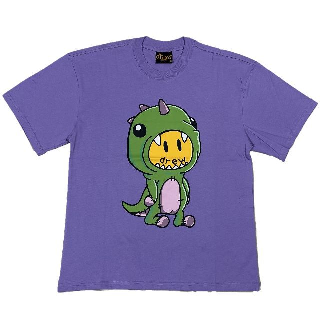 ドリューハウス dino プリント 半袖 Tシャツ パープル XL