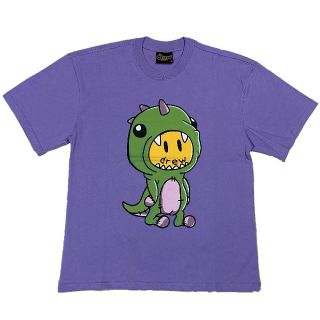 ドリューハウス(drew house)のドリューハウス dino プリント 半袖 Tシャツ パープル XL(Tシャツ/カットソー(半袖/袖なし))