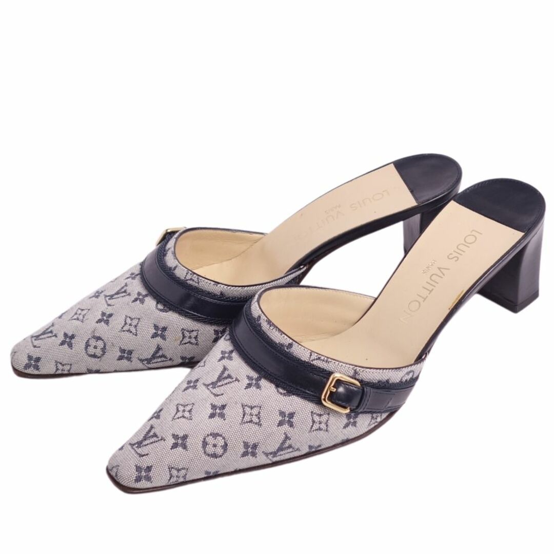 【美品/箱有】LOUIS VUITTON パンプス モノグラム キャンバス