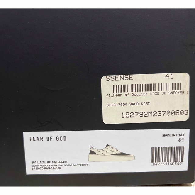 FEAR OF GOD 101 LACE UP SNEAKER 41