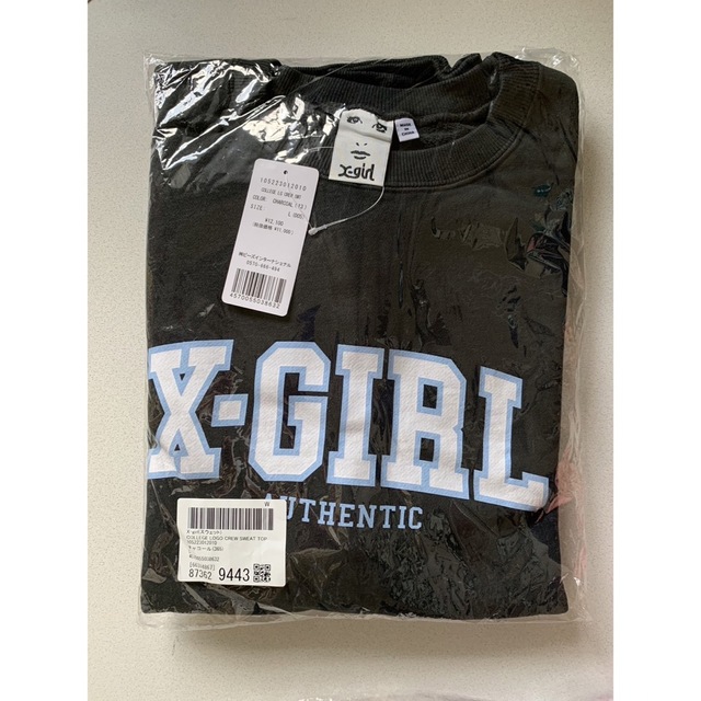 X-girl/COLLEGE LOGO CREW SWEAT TOP 2