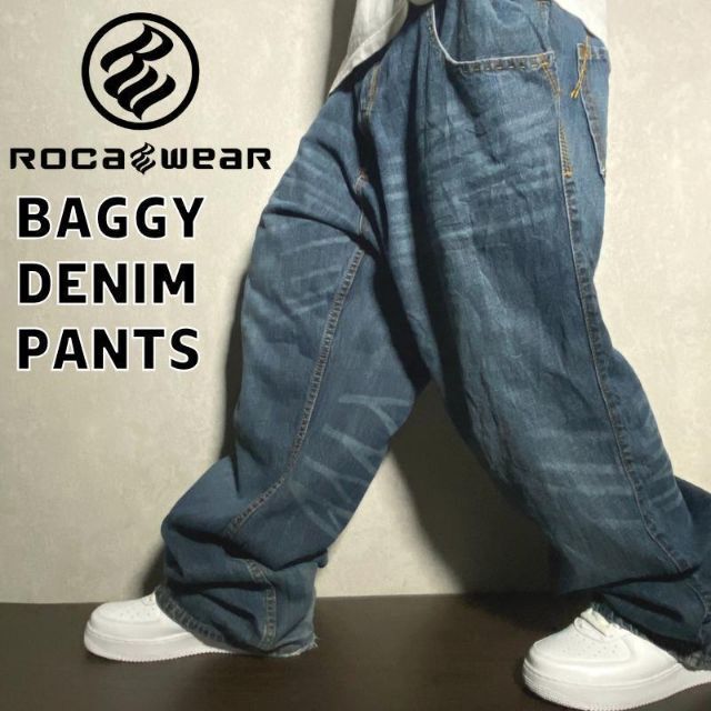 Rocawear - ロカウェア バギーデニムパンツ ヒップホップ 極太 デカ