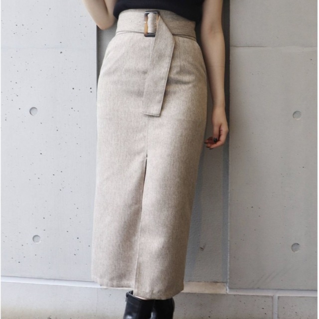 MURUA(ムルーア)のMURUA メランジペンシルスカート レディースのスカート(ロングスカート)の商品写真