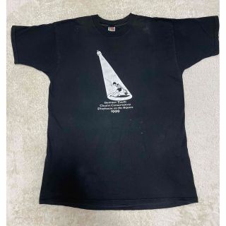 希少 90s フルーツオブザルーム ヴィンテージ Tシャツ 古着 黒 白(Tシャツ/カットソー(半袖/袖なし))