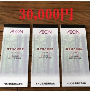 イオン(AEON)の30,000円分 イオン北海道 株主優待券(ショッピング)