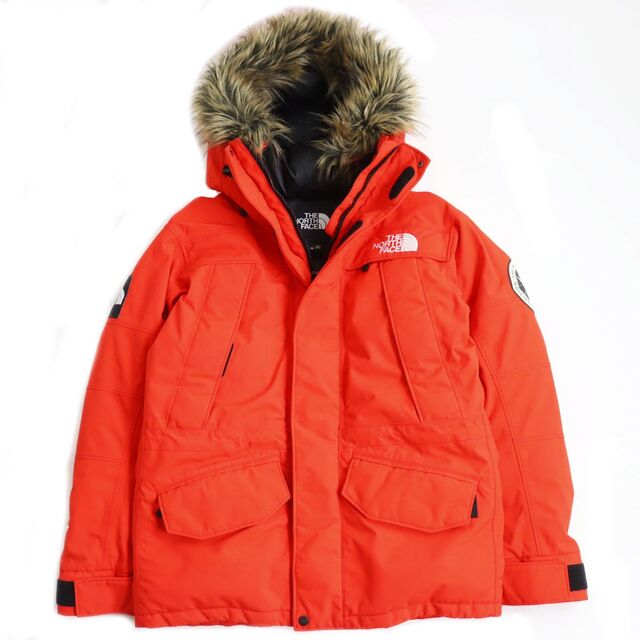 美品●THE NORTH FACE ザ・ノースフェイス ND91707 ANTARCTICA PARKA/アンタークティカ GORE-TEX ダウンジャケット/コート オレンジ M 正規