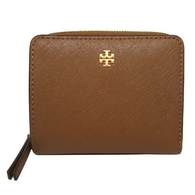 【新品】トリーバーチ 財布 二つ折り財布 TORY BURCH エマーソン ミニ ウォレット 147606 909(ブラウン系)アウトレット レディース