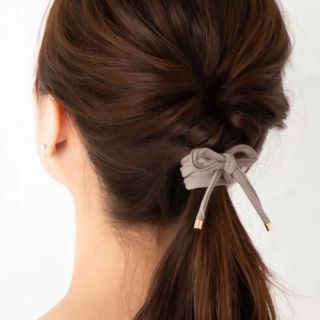 ワイヤーポニー ヘアワイヤー 【 新品 】 グレージュ(ヘアゴム/シュシュ)