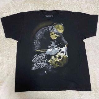 メンズ Tシャツ 半袖 チャイナ 中国 ドラゴン ホワイト ブルー 総柄 和柄