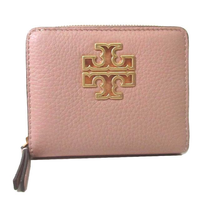 【新品未使用】TORY BURCH レザー 2つ折り財布 ピンク