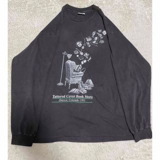 ヘインズ(Hanes)の希少 90s ヴィンテージ お土産ロングTシャツ ロンティ ヘインズ HANES(Tシャツ/カットソー(七分/長袖))