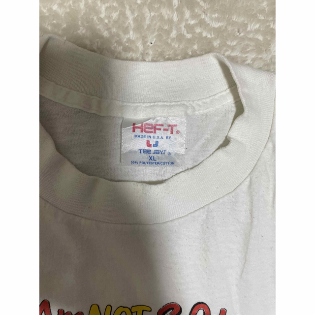 希少 90s ディズニー ドナルドダック ロンＴ Tシャツ 古着 白 USA製