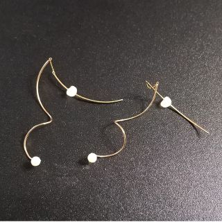 スタージュエリー(STAR JEWELRY)のスタージュエリーガール　パールラインピアス(ピアス)