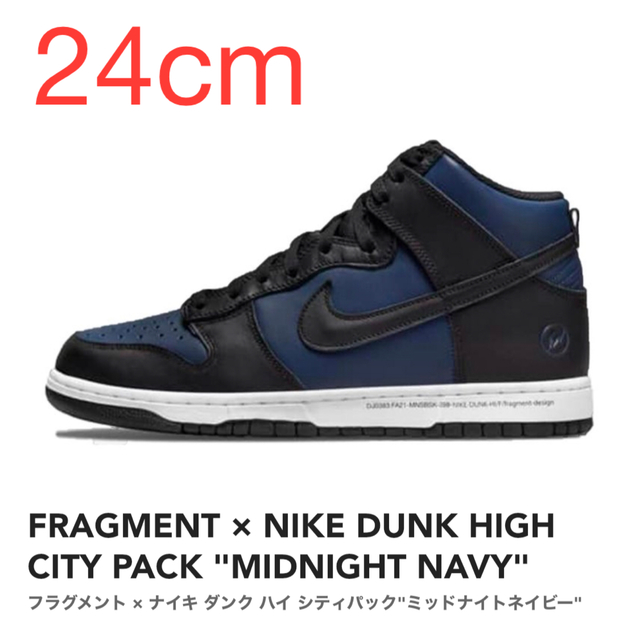 【24cm】FRAGMENT × NIKE DUNK HIGH