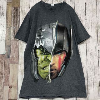 マーベル(MARVEL)のUS古着 MARVEL THE THOR M グレー アメコミ Tシャツ 大きめ(Tシャツ/カットソー(半袖/袖なし))