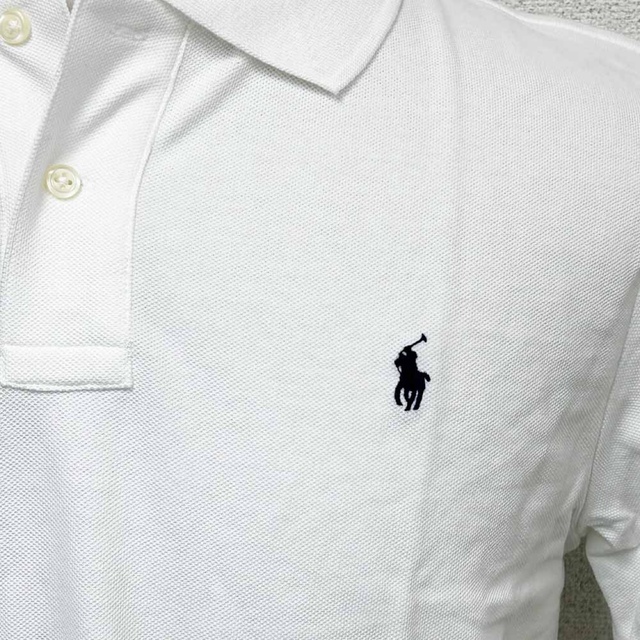 POLO RALPH LAUREN(ポロラルフローレン)の新品 ポロラルフローレン スモールポニーポロシャツ ホワイト ボーイズLサイズ レディースのトップス(ポロシャツ)の商品写真