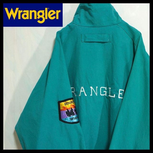 ラングラー スイングトップ ブルゾン ジャケット 刺繍ロゴ 古着 90s