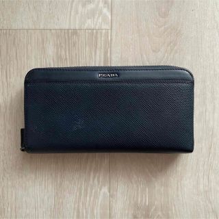 プラダ(PRADA)のPRADA プラダ 長財布　メンズ　サフィアーノ　ラウンドファスナー　レディース(長財布)