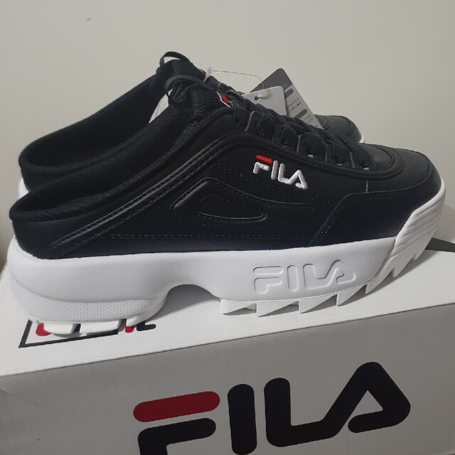 FILA(フィラ)の新品☆フィラFILAディスラプター2 ブラック・フィラ スニーカー スリッポン レディースの靴/シューズ(スニーカー)の商品写真