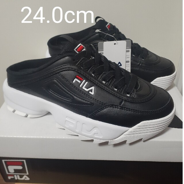 FILA(フィラ)の新品☆フィラFILAディスラプター2 ブラック・フィラ スニーカー スリッポン レディースの靴/シューズ(スニーカー)の商品写真