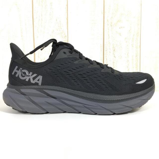 MENs 27.0cm  ホカ オネオネ クリフトン 8 CLIFTON 8 ロード ランニングシューズ HOKA ONEONE 1119393 BBLC Black / Black ブラック系