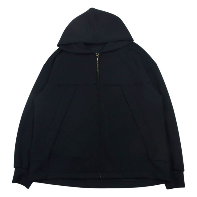 クルニ CULLNI  22-AW-036 Color Block Front Zip Hoodie パーカー ブラック系 2【美品】