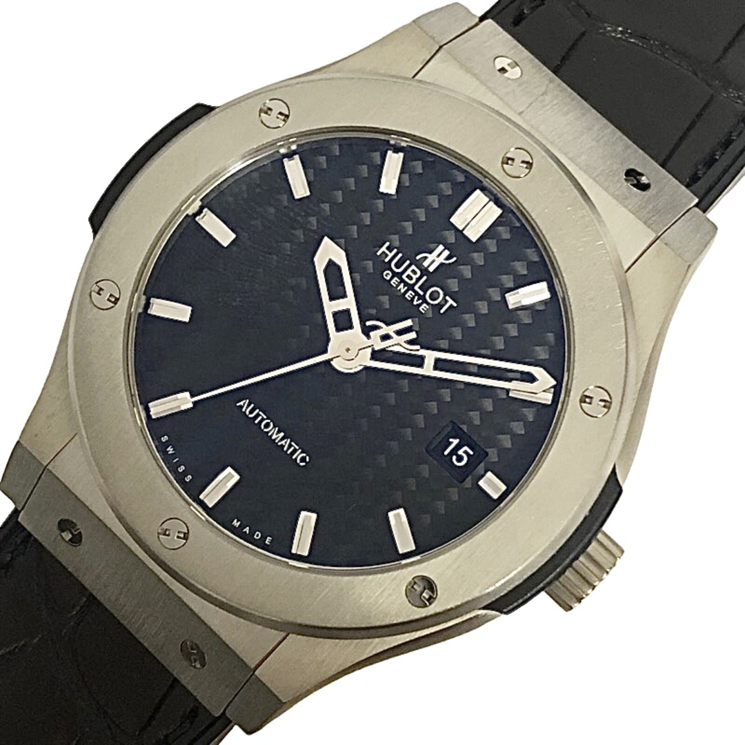 ウブロ HUBLOT クラシックフュージョン ジルコニウム 542.ZX.1771.RX.MIL11 ブラック ジルコニウム/チタン 自動巻き メンズ 腕時計