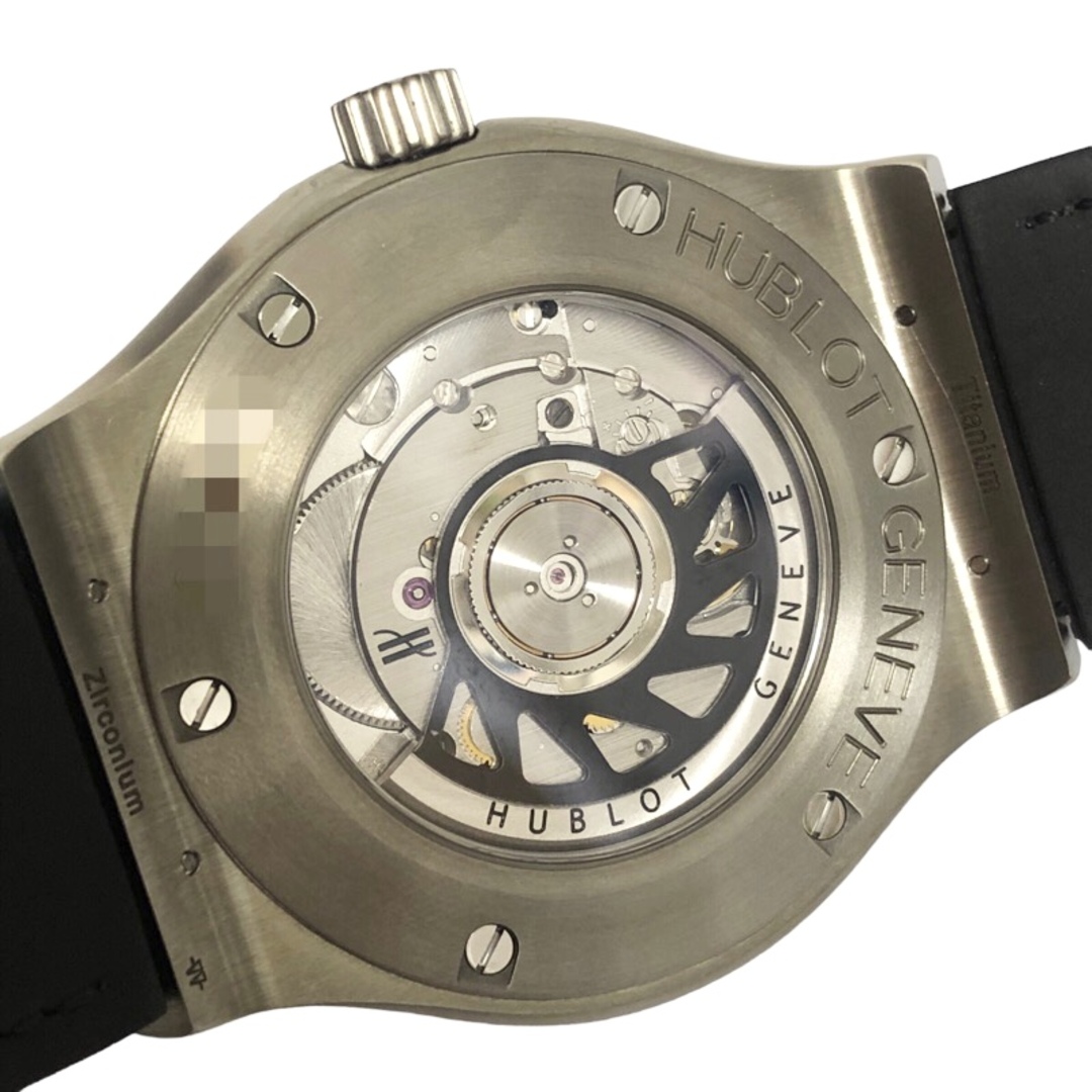ウブロ HUBLOT クラシックフュージョン ジルコニウム 542.ZX.1771.RX.MIL11 ブラック ジルコニウム/チタン 自動巻き メンズ 腕時計