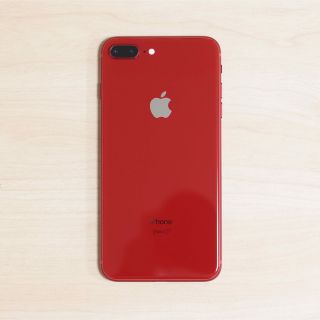 アイフォーン(iPhone)のiPhone8Plus 256GB SIMフリー RED 赤 美品(スマートフォン本体)