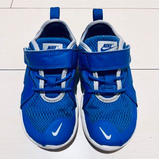 ナイキ(NIKE)のNIKE FLEX CONTACT3 ブルー　マジックテープ(スニーカー)