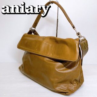 アニアリ(aniary)の【良品】aniary アニアリ ショルダーバッグ ブラウン レザー 斜めがけ (ショルダーバッグ)