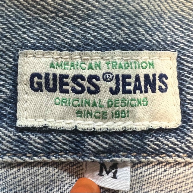 90s GUESS JEANS Gジャン ジャケット 着画モデル155cm メンズのジャケット/アウター(Gジャン/デニムジャケット)の商品写真
