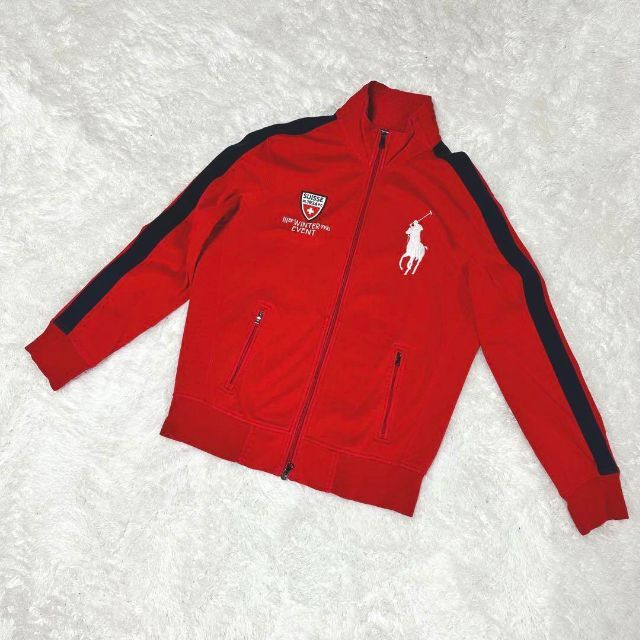 POLO RALPH LAUREN(ポロラルフローレン)の【美品】ラルフローレン　Ｌサイズ　ジャージ　トレーナー　パーカー　メンズ　薄手 メンズのトップス(ジャージ)の商品写真