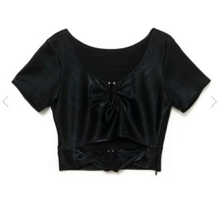 バブルス(Bubbles)のmelt the lady twist cropped tops(Tシャツ(半袖/袖なし))