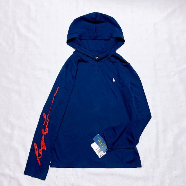 POLO RALPH LAUREN(ポロラルフローレン)の新品　POLO Ralph Lauren ポロラルフローレン　フード付きロンT レディースのトップス(カットソー(長袖/七分))の商品写真