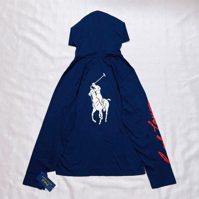 POLO RALPH LAUREN(ポロラルフローレン)の新品　POLO Ralph Lauren ポロラルフローレン　フード付きロンT レディースのトップス(カットソー(長袖/七分))の商品写真