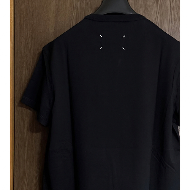 22AW新品S メゾン マルジェラ リバースロゴ Tシャツ 半袖 オールブラック 3