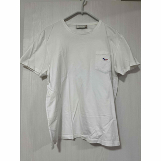 メゾンキツネ(MAISON KITSUNE')のメゾンキツネ　白Tシャツ(Tシャツ/カットソー(半袖/袖なし))