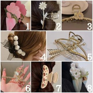 ヘアクリップ18種　1300円均一(バレッタ/ヘアクリップ)