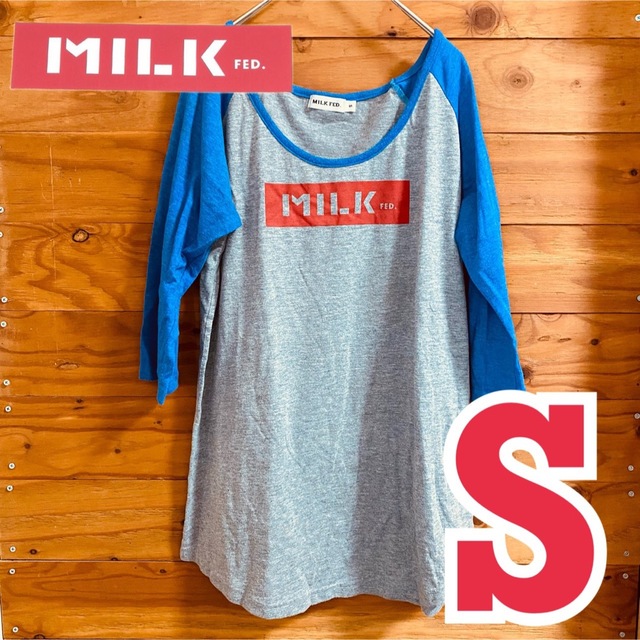 MILKFED.(ミルクフェド)の値下げ中！ミルクフェド　ラグランTシャツ 七分丈　 レディースのトップス(Tシャツ(長袖/七分))の商品写真