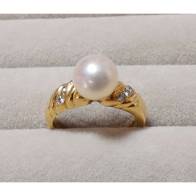 MIKIMOTO アメジスト ダイヤモンド リング・指輪 K18YG レディース